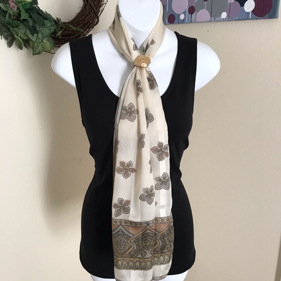 VINTAGE SCARVES SET OF 5 - Picture 6 of 8